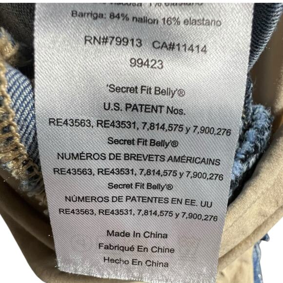 Indigo Blue Maternity Bootcut Jeans Secret Fit Belly® Medium Wash Size M - Picture 6 of 16